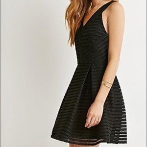 Textured Fit & Flare Dress from Forever 21